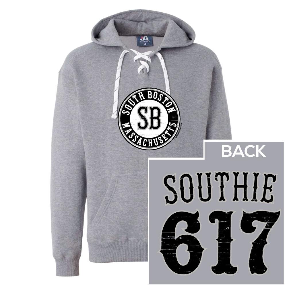 South Boston 617 Hockey Lace Hoodie My City Gear