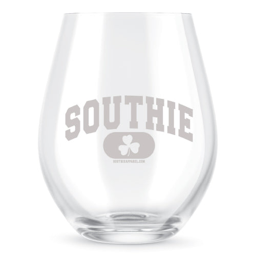 Southie Athletic Wine Glass My City Gear